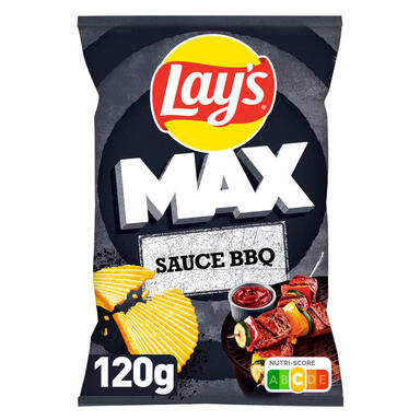 CHIPS LAYS MAX BARBECUE 120G