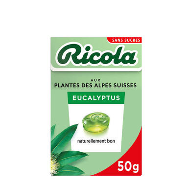 RICOLA BOITE 50G SS EUCA.