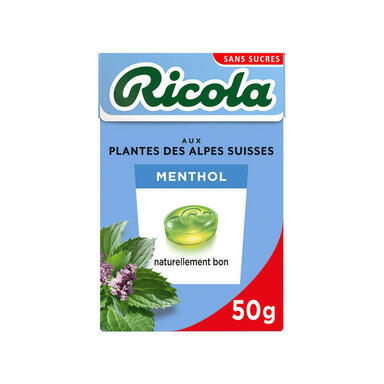 RICOLA SSA STEVIA MENTOL BTE 50G