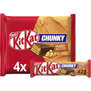 KITKAT CHUNKY PEANUT BUTTER X4