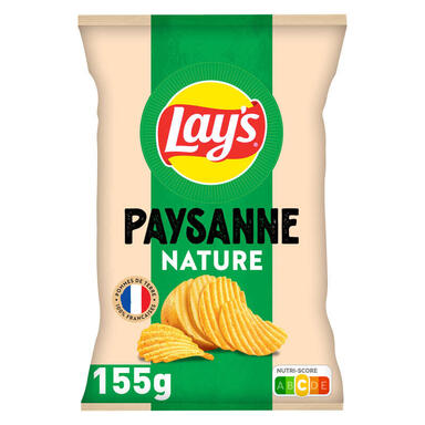 LAYS CHIPS PAYSANNES NATURE 155G