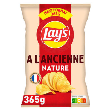 LAYS CHIPS ANCIENNE NATUR 365G