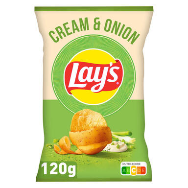CHIPS LAYS CREAM/ONION 120G