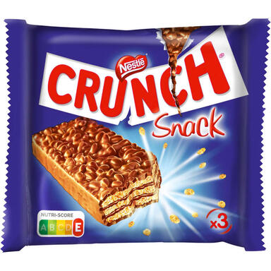CRUNCH SNACK BARRES CHOCOLAT 3X30G