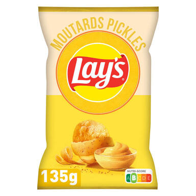 CHIPS LAYS MOUTARDE PICKLES 135G