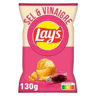 CHIPS LAYS SEL VINAIGRE 130G