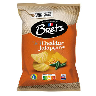 CHIPS BRETS SAV.CHEDD.JALAP.125G