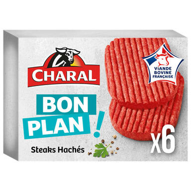 STEAKS HACHES BON PLAN X6 540G