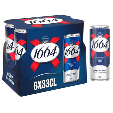 BIERE 1664 5D5 6X33CL BTE
