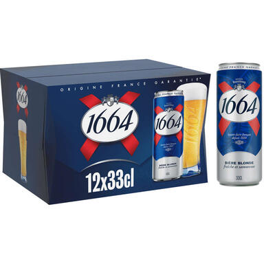 BIERE 1664 BTE 5D5 12X33CL