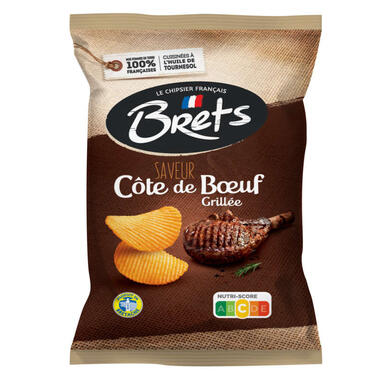 CHIPS BRET S COTE BOEUF 125G
