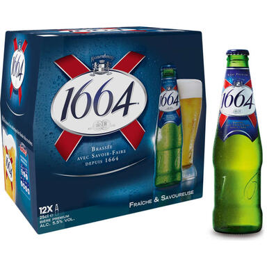 AM BIERE 1664 5D5 12X25CL BTLE