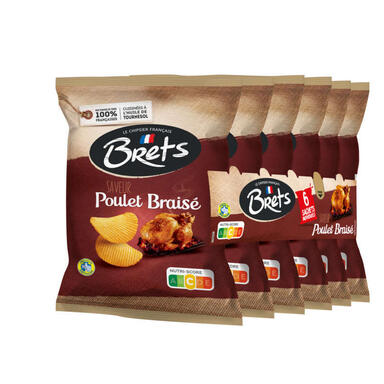 CHIPS EASYB.POULET BR.6X25G