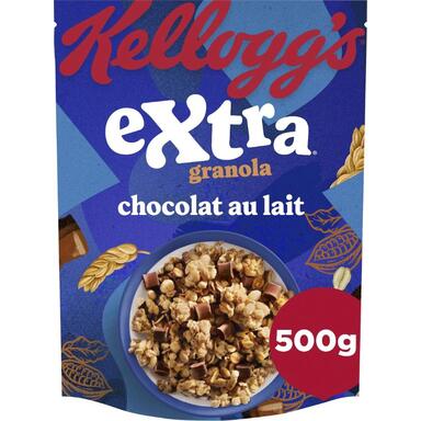 CÉRÉALES EXTRA GRANOLA CHOCOLAT AU LAIT KELLOGG’S