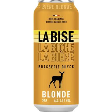 BIÈRE BLONDE LA BISE 5,4% VOL. BRASSERIE DUYCK