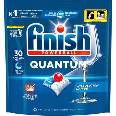 CAPSULES DE LAVE-VAISSELLE POWERBALL QUANTUM FINISH