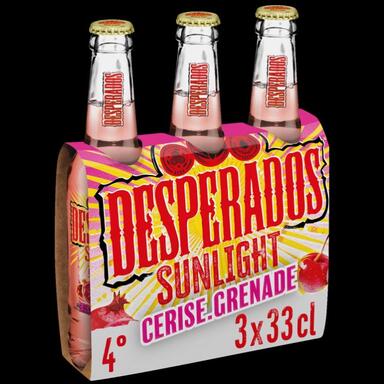 BIÈRE AROMATISÉE CERISE - GRENADE 4% VOL. DESPERADOS SUNLIGHT
