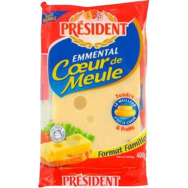 EMMENTAL CŒUR DE MEULE 28% M.G. PRÉSIDENT